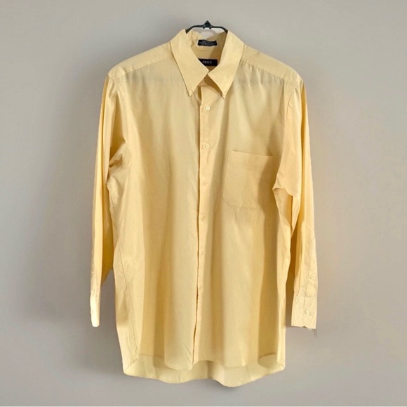 Izod Other - Izod‎ Men's Dress Shirt Silky Poplin Easy Care L 16 32/33